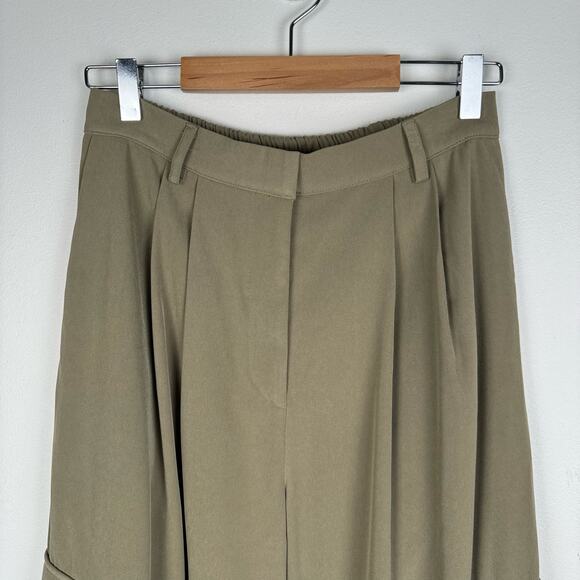 19 Cooper High Waist Baggy Cargo Pants in Khaki NWT Womens M y2k Utility Grunge - Picture 14 of 15
